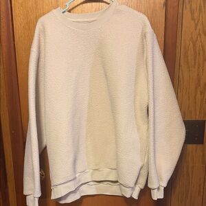 Fabletics Men's Off-White Crewneck Sweater